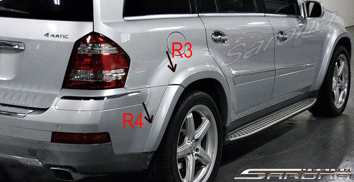 Custom Mercedes GL Fender Flares  SUV/SAV/Crossover (2006 - 2009) - $790.00 (Part #MB-001-FF)